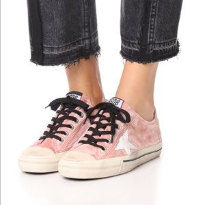 Golden Goose V-Star Velvet Sneakers